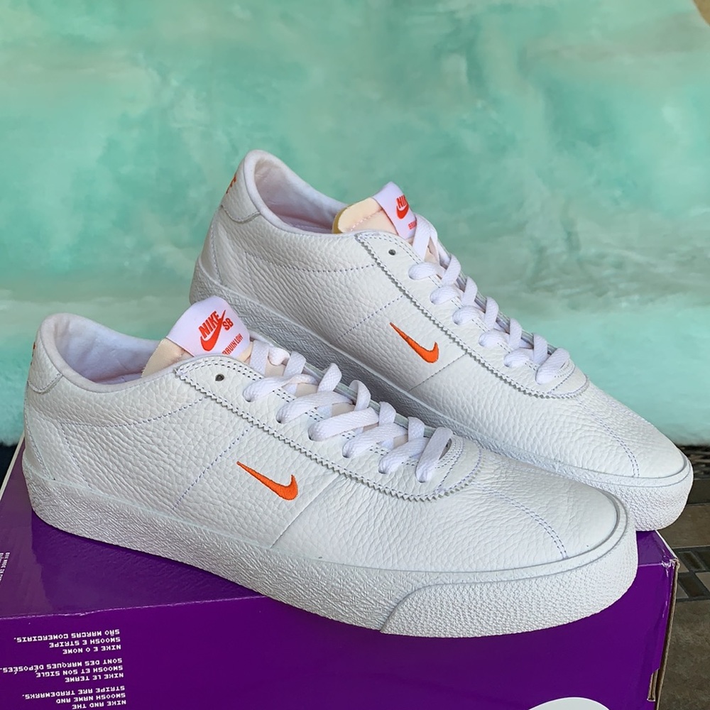 NIKE SB ZOOM BRUIN WHITE/TEAM ORANGE-WHITE MENS - Picture 7 of 16